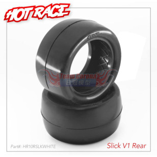 Hotrace Slick V1 White Compound 1/10 4WD Front & Rear Buggy Tyre set 003-2111+003-2311